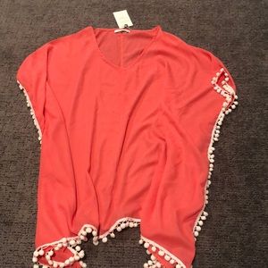 Brand new pink beach coverup!